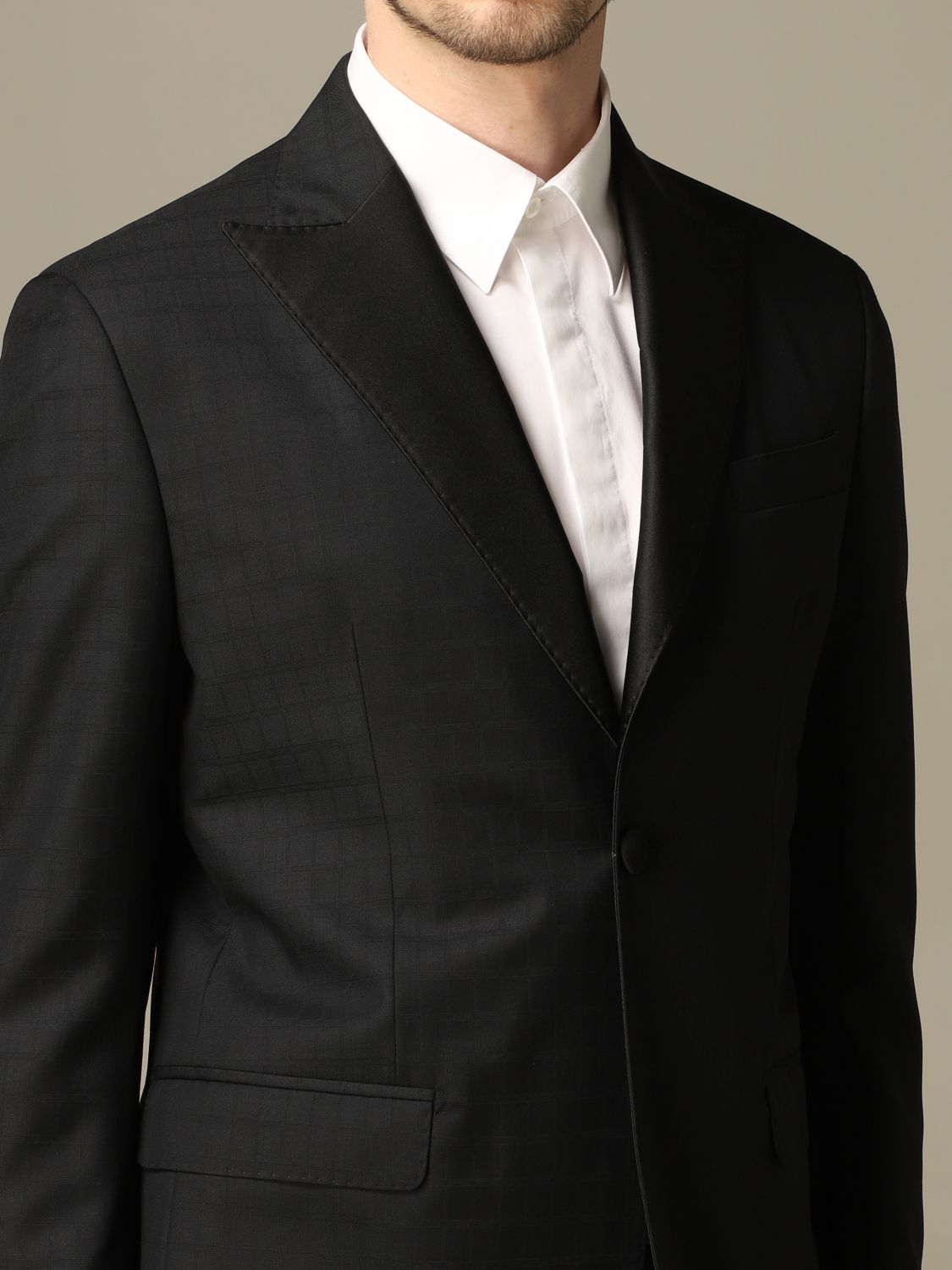 Alessandro Dell'acqua Outlet: single breasted suit - Black | Suit ...
