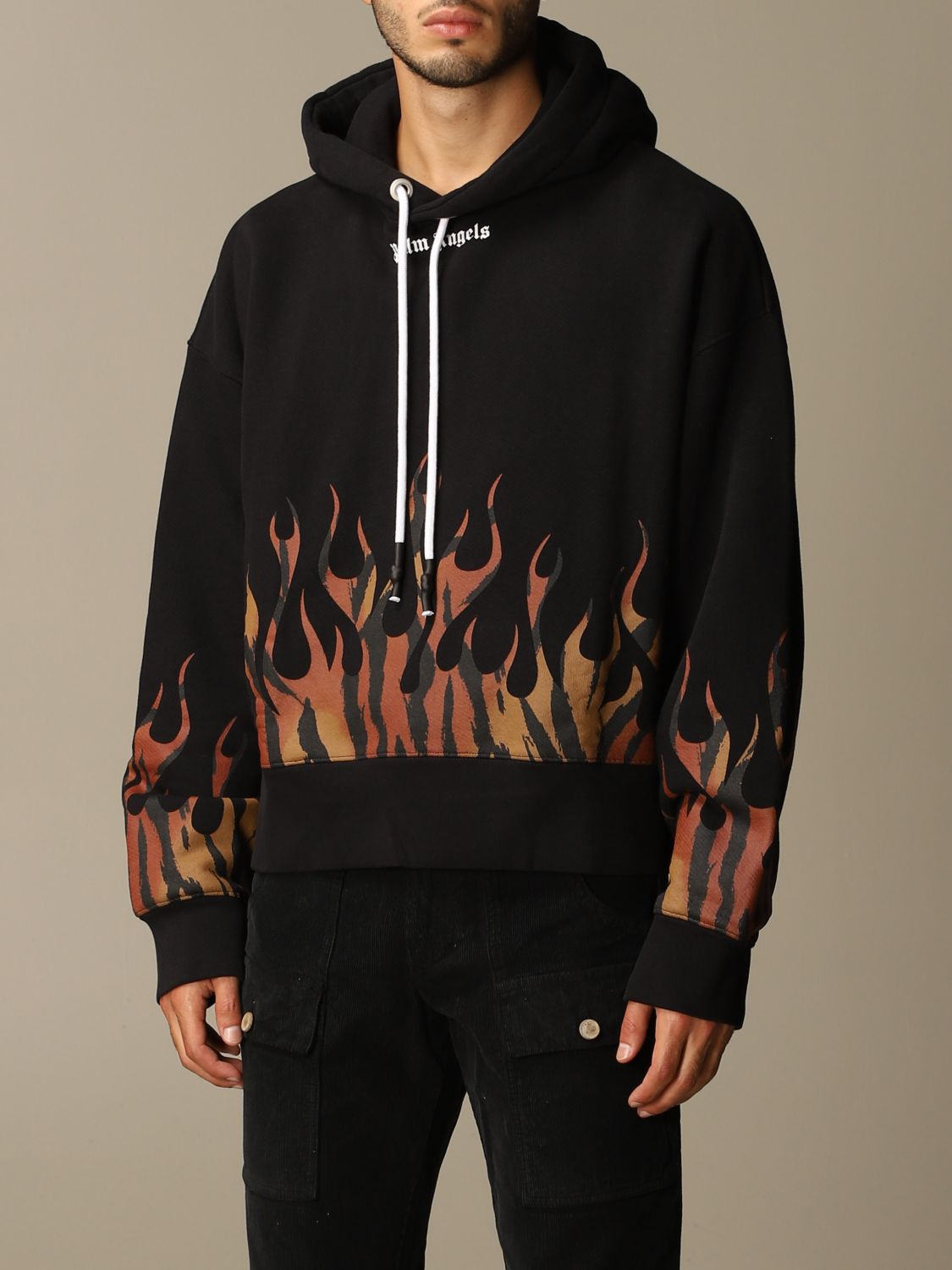 Palm Angels sweatshirt with flame print