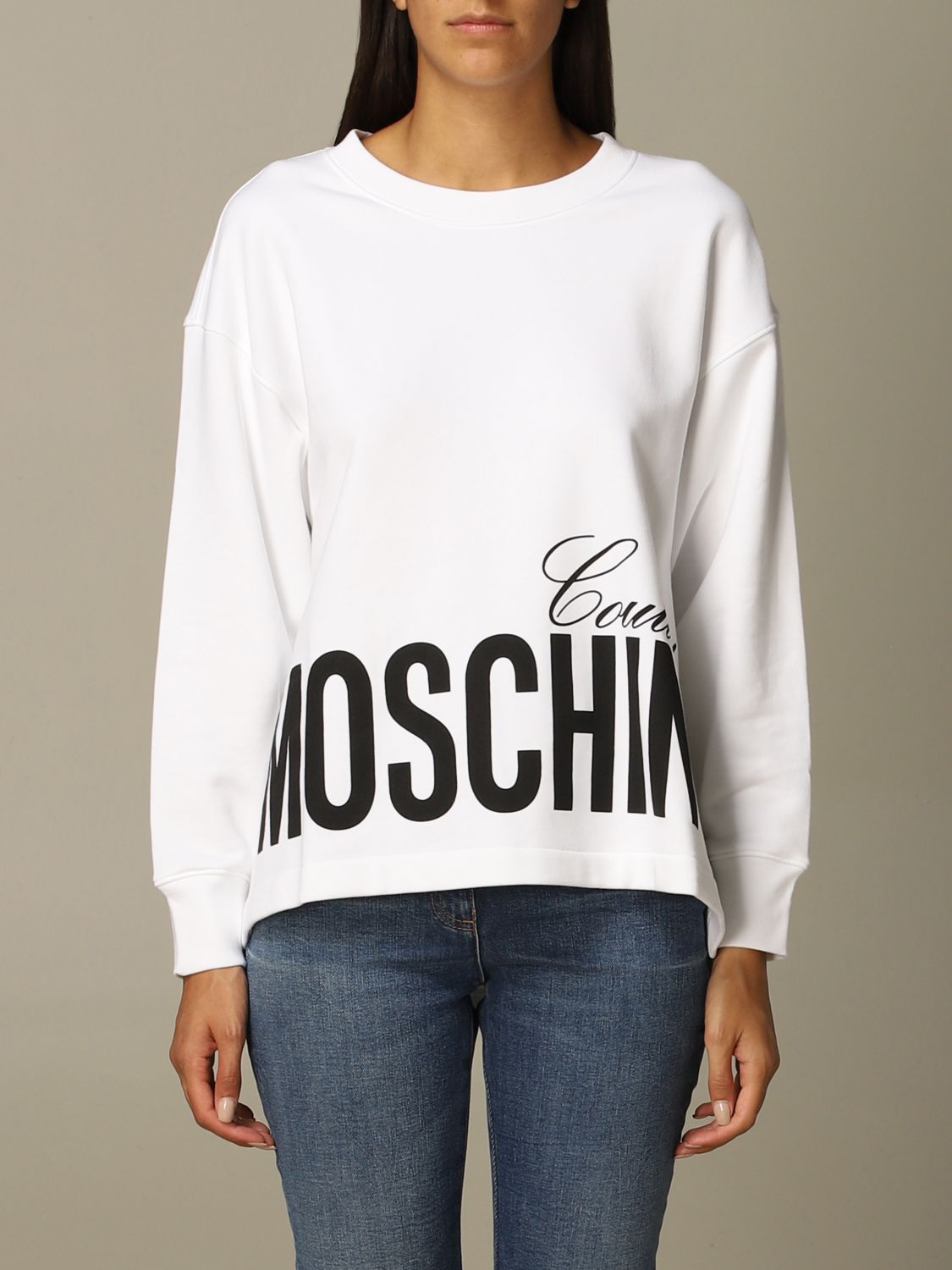 moschino sweatshirt white