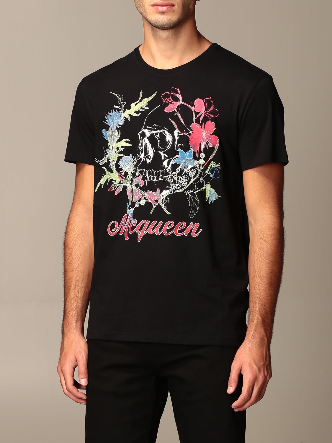 ALEXANDER MCQUEEN Tshirt con stampa logo TShirt Alexander Mcqueen