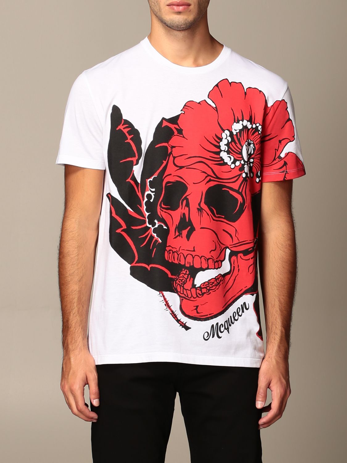 Alexander McQueen T-shirt with skull print