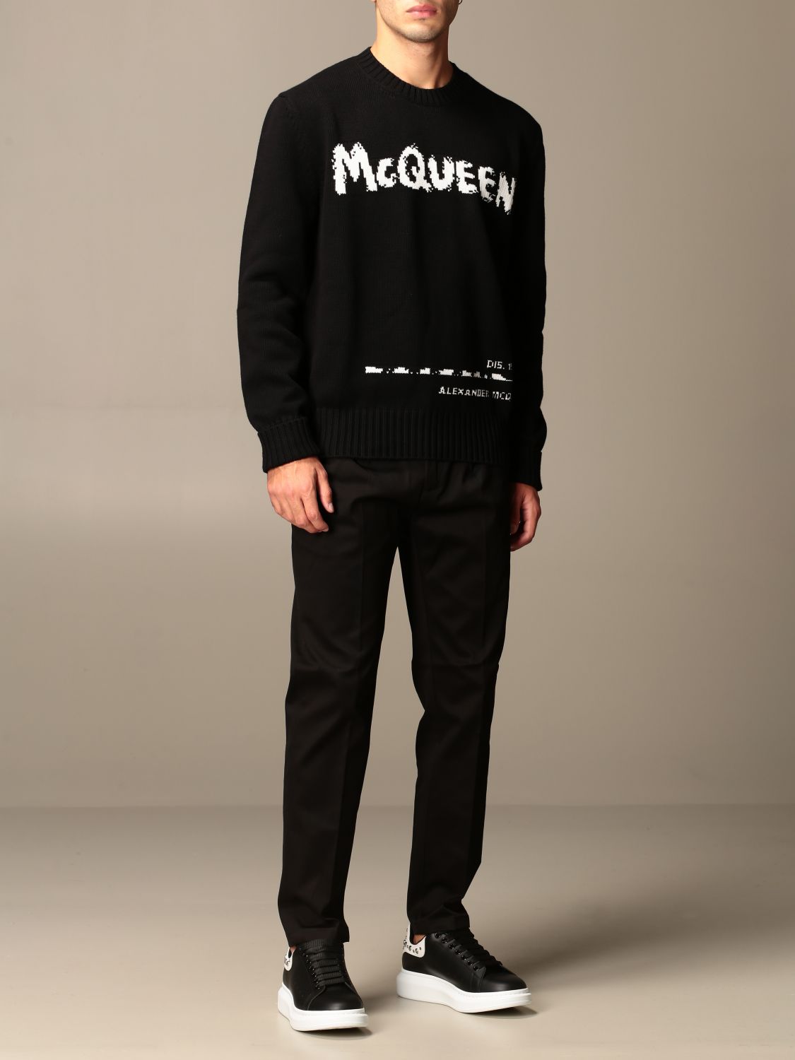 ALEXANDER MCQUEEN: sweater with graffiti logo | Sweater Alexander 