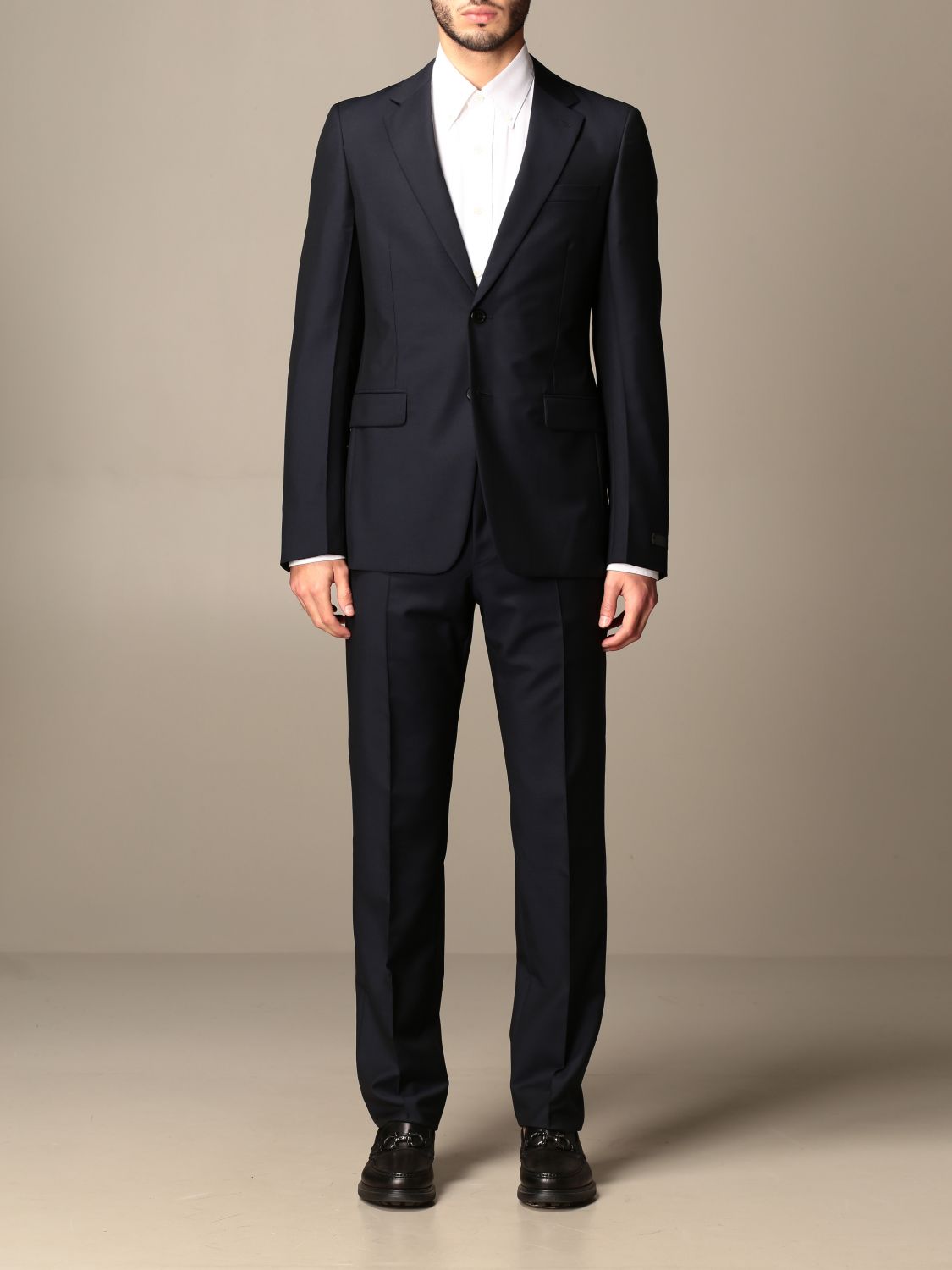 PRADA: suit for men - Blue | Prada suit UAF420 D39 online at GIGLIO.COM