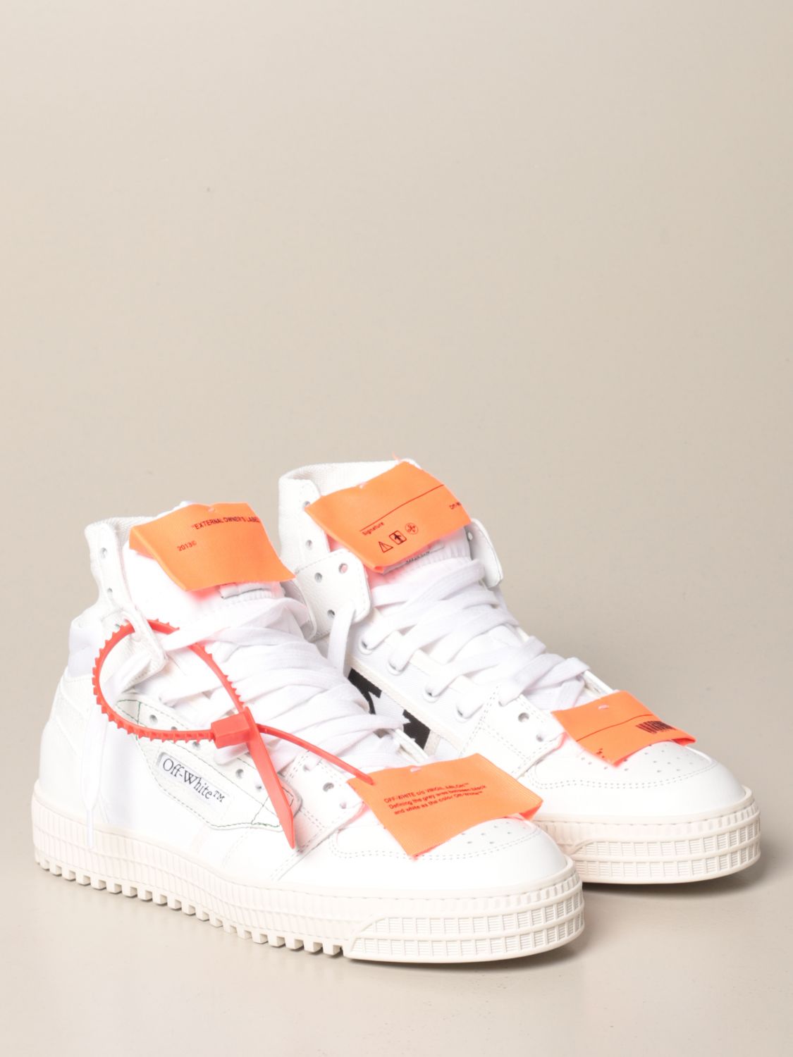 OFF WHITE: Off Court 3 0 Off White sneakers in nylon leather and