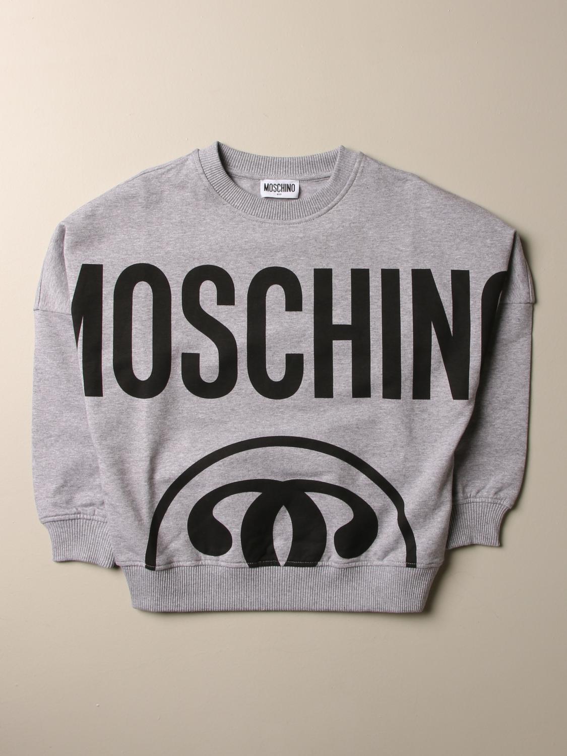 grey moschino sweatshirt