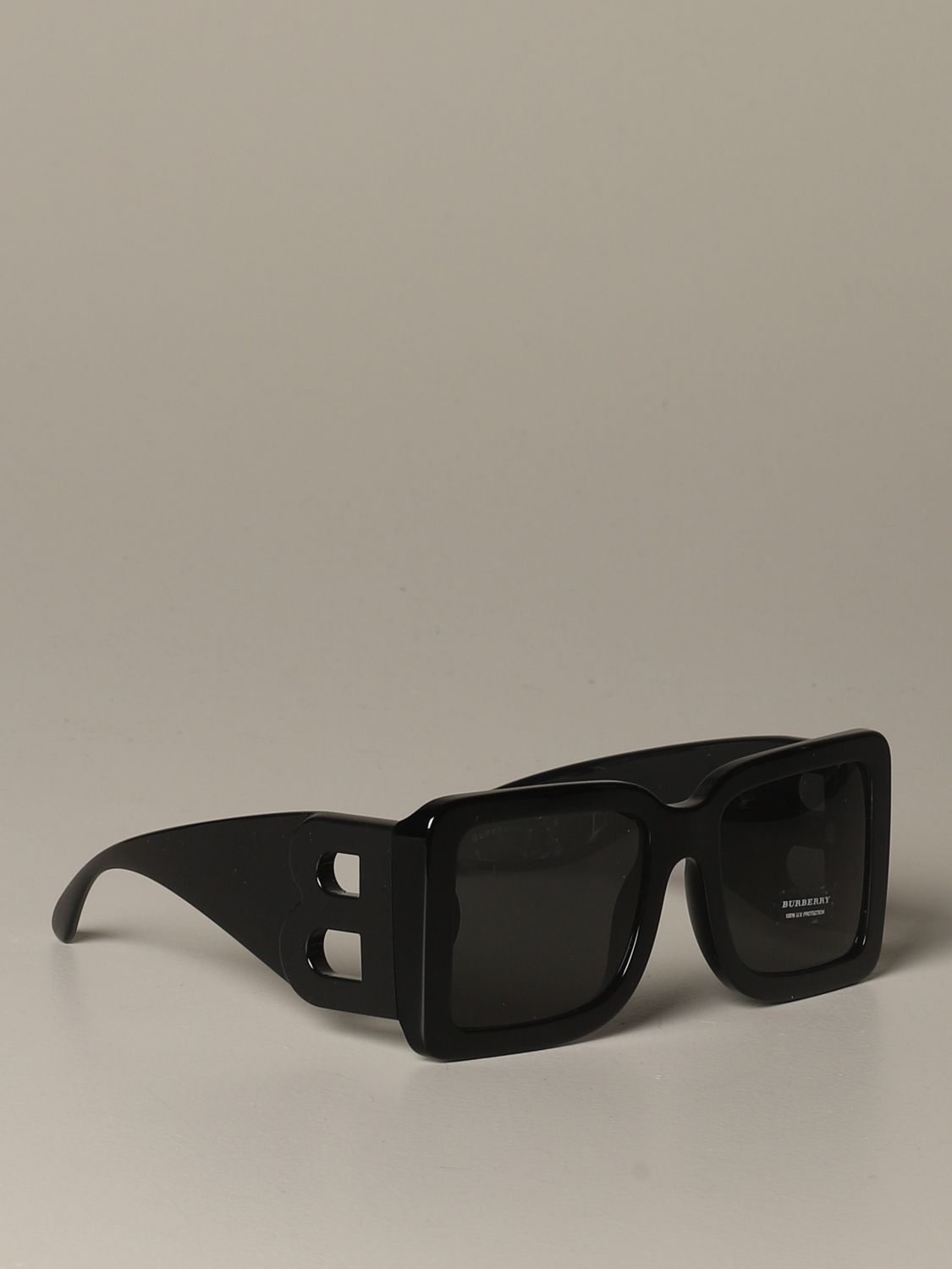 BURBERRY: oversized sunglasses with letter 