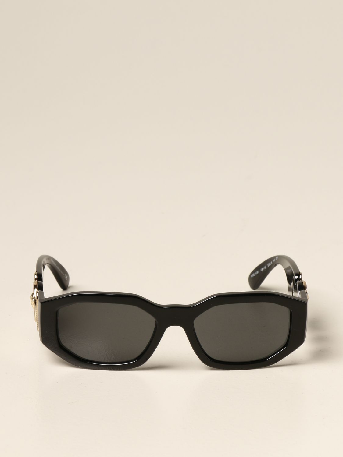 Biggie Versace Sunglasses In Acetate With Medusa Head Glasses Versace Women Black Glasses 