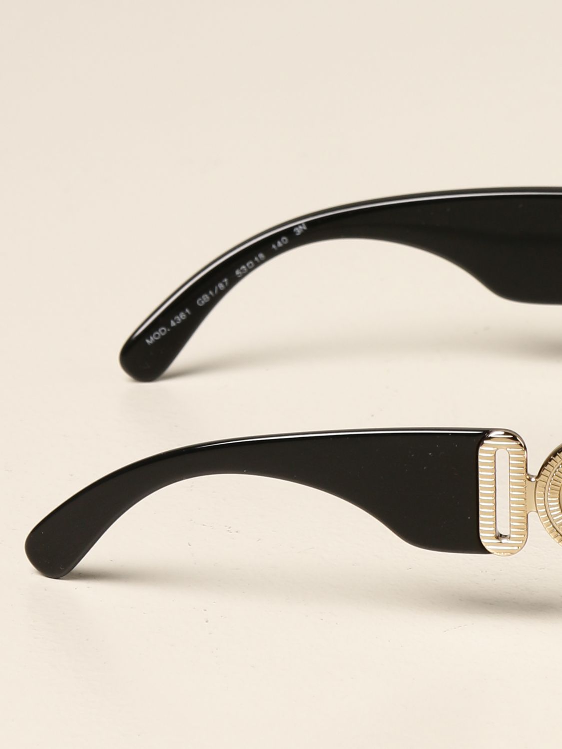 Biggie Versace Sunglasses In Acetate With Medusa Head Glasses Versace Women Black Glasses 