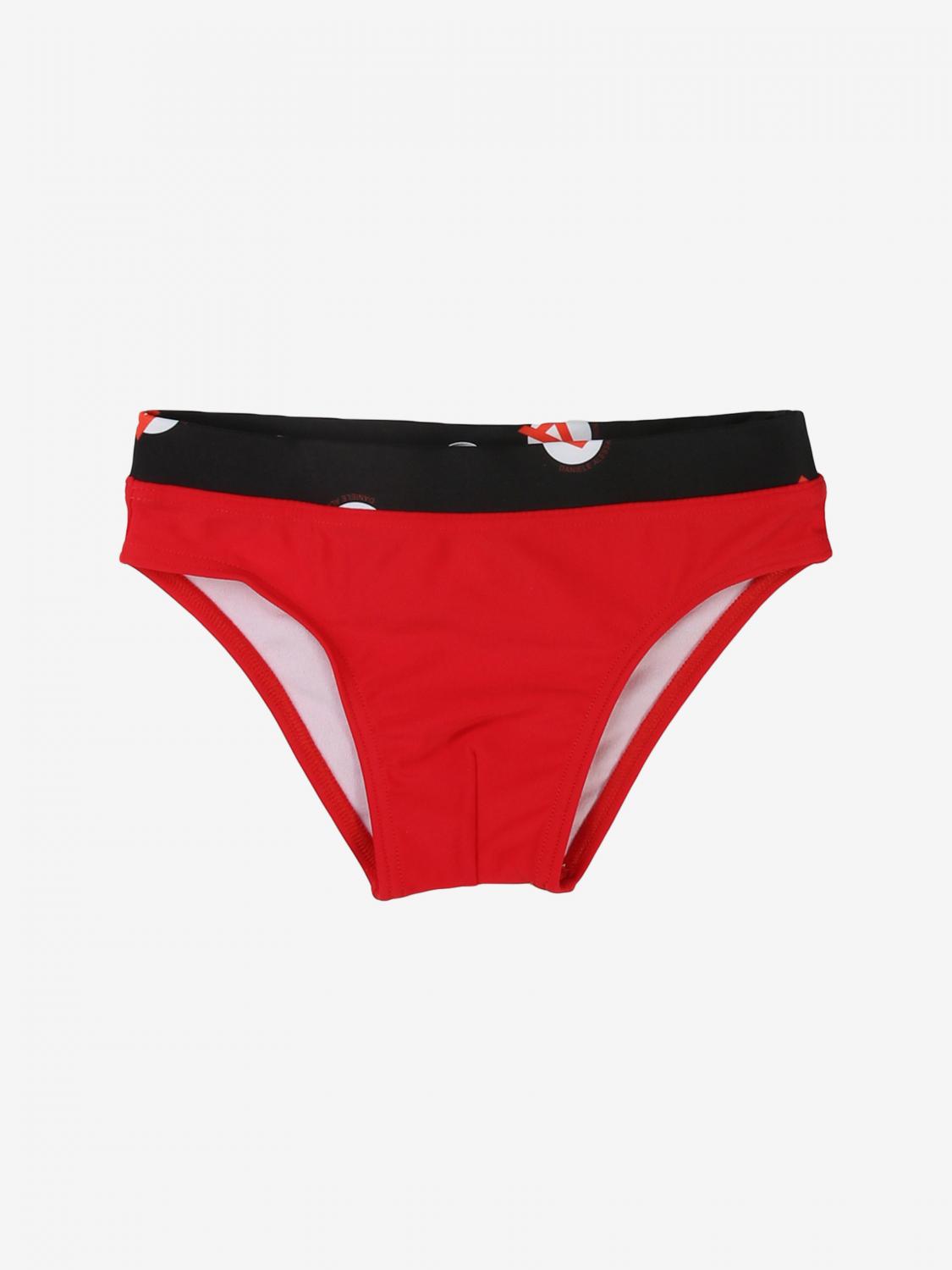 kids red swimsuit