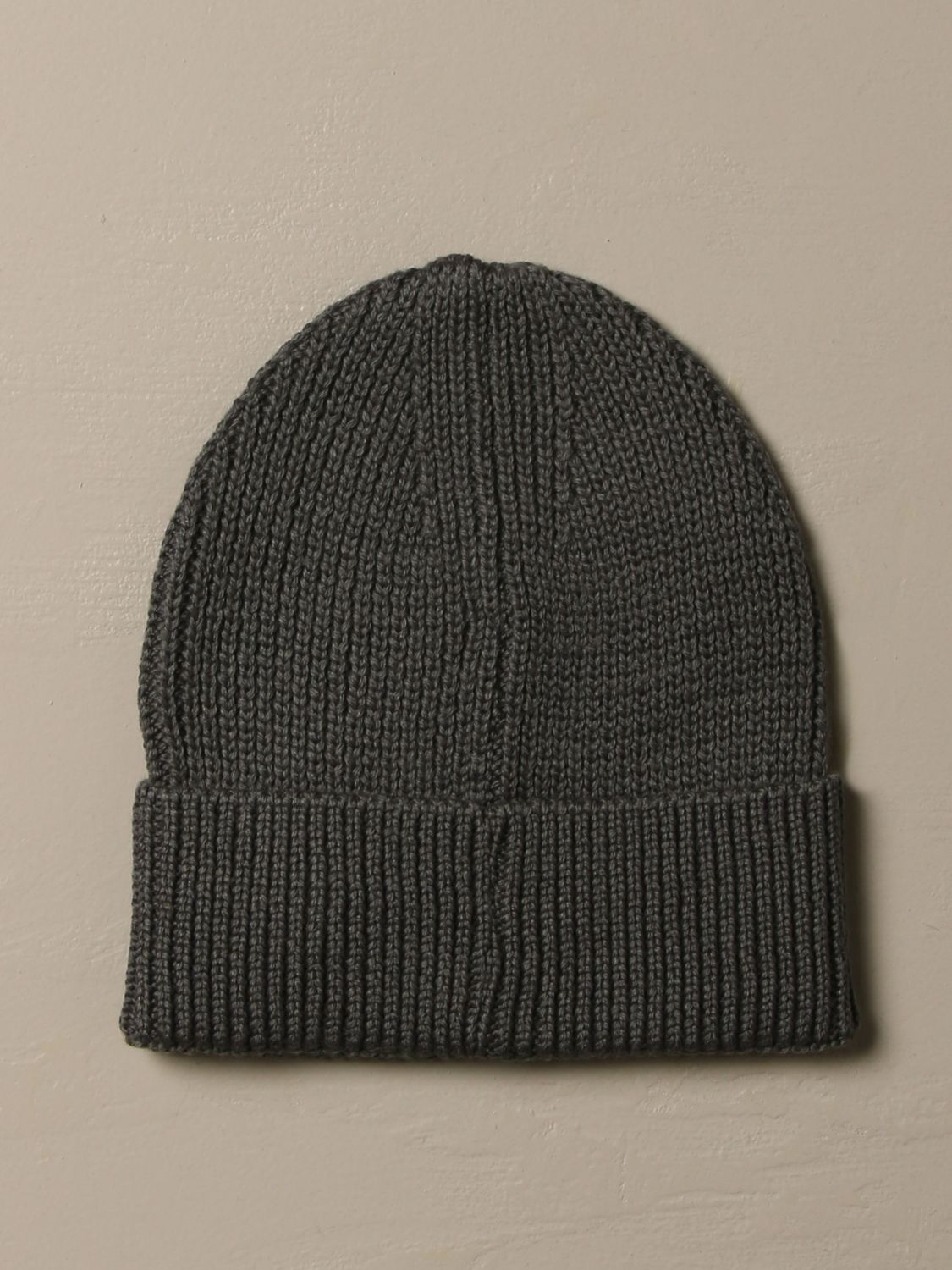 MARCELO BURLON: wool blended hat with logo - Grey | Hat Marcelo Burlon  CMLC007E20KNI002 GIGLIO.COM