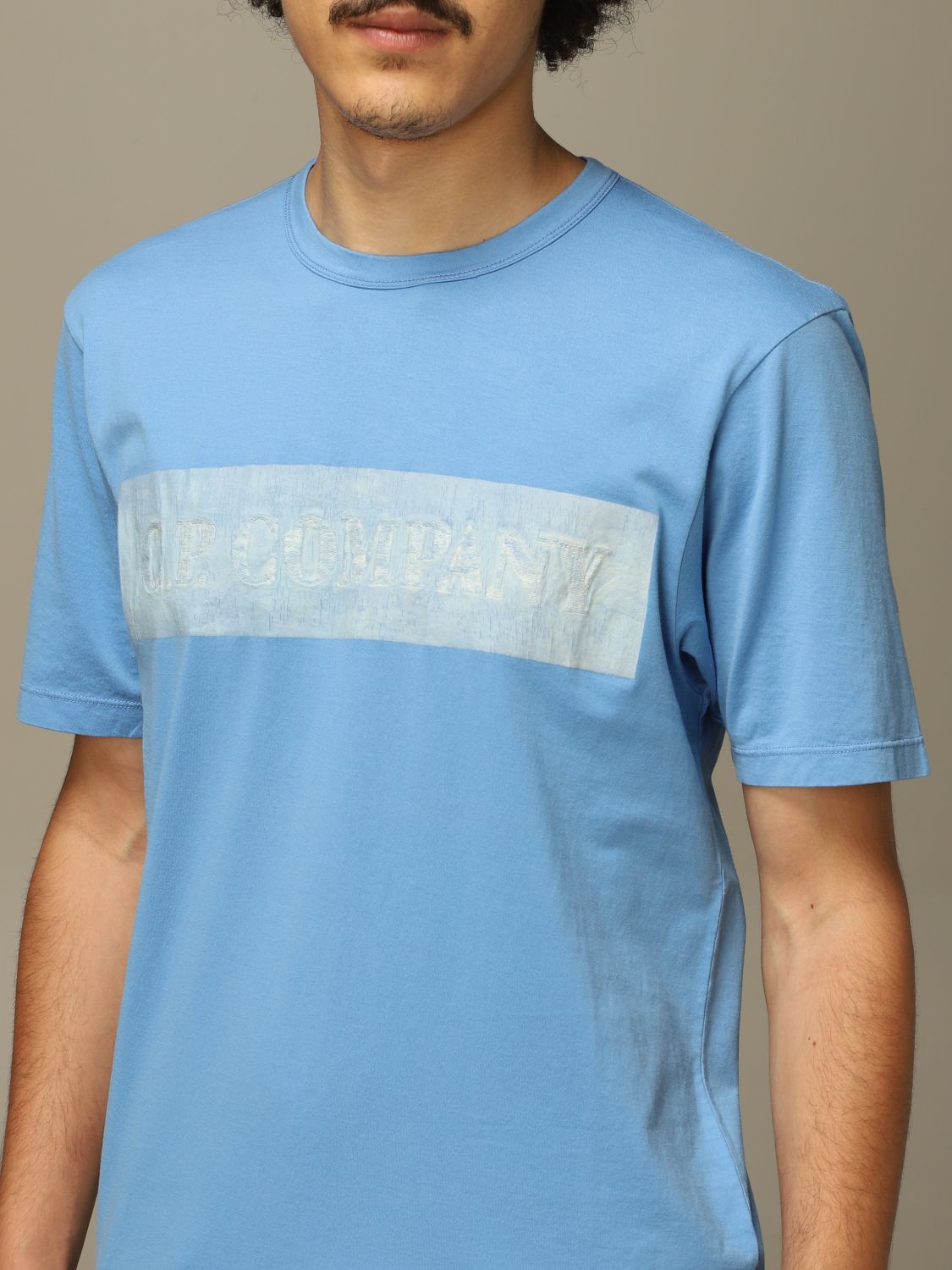 C.p. Company Outlet Tshirt men TShirt C.p. Company Men Turquoise