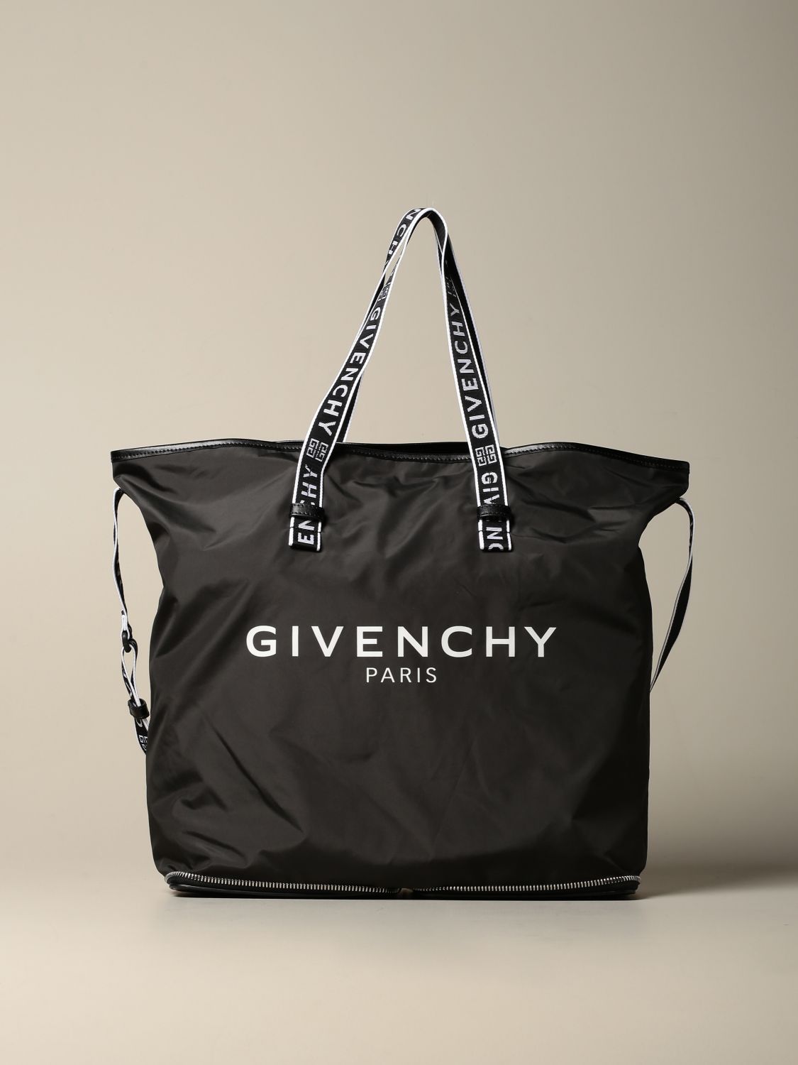 Givenchy Outlet: shoulder bag in lockable nylon with big logo ...