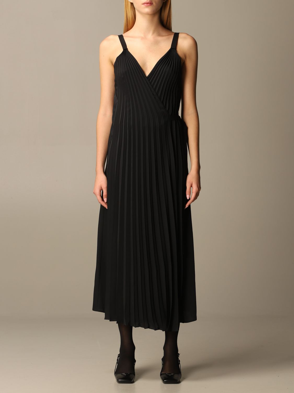 PRADA: dress for woman - Black | Prada dress P3A961 WHI online on 