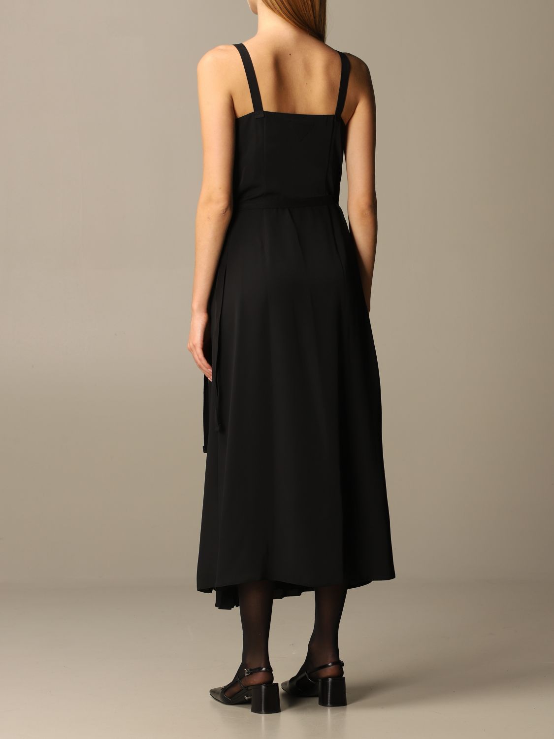 PRADA: dress for woman - Black | Prada dress P3A961 WHI online on 