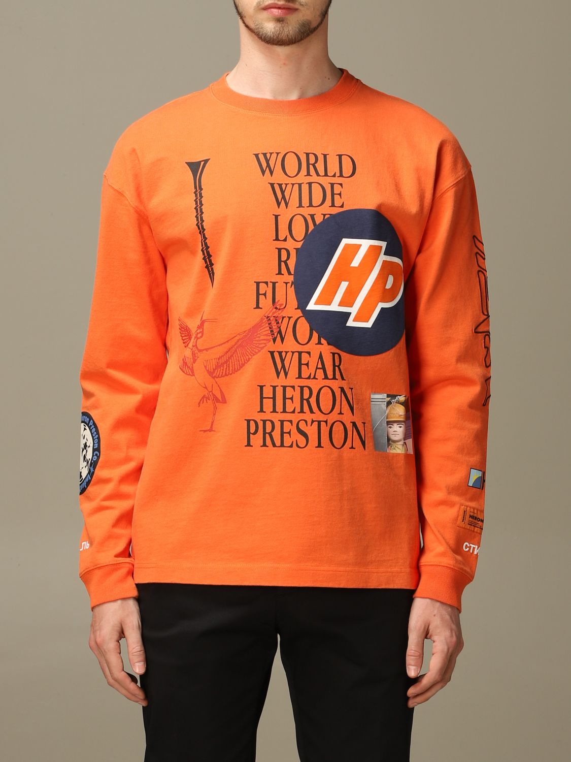 Heron Preston T-shirt with multi prints | T-Shirt Heron Preston Men ...
