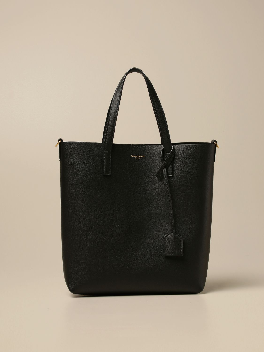 SAINT LAURENT BORSE TOTE Borsa shopping in pelle con logo Borse Tote