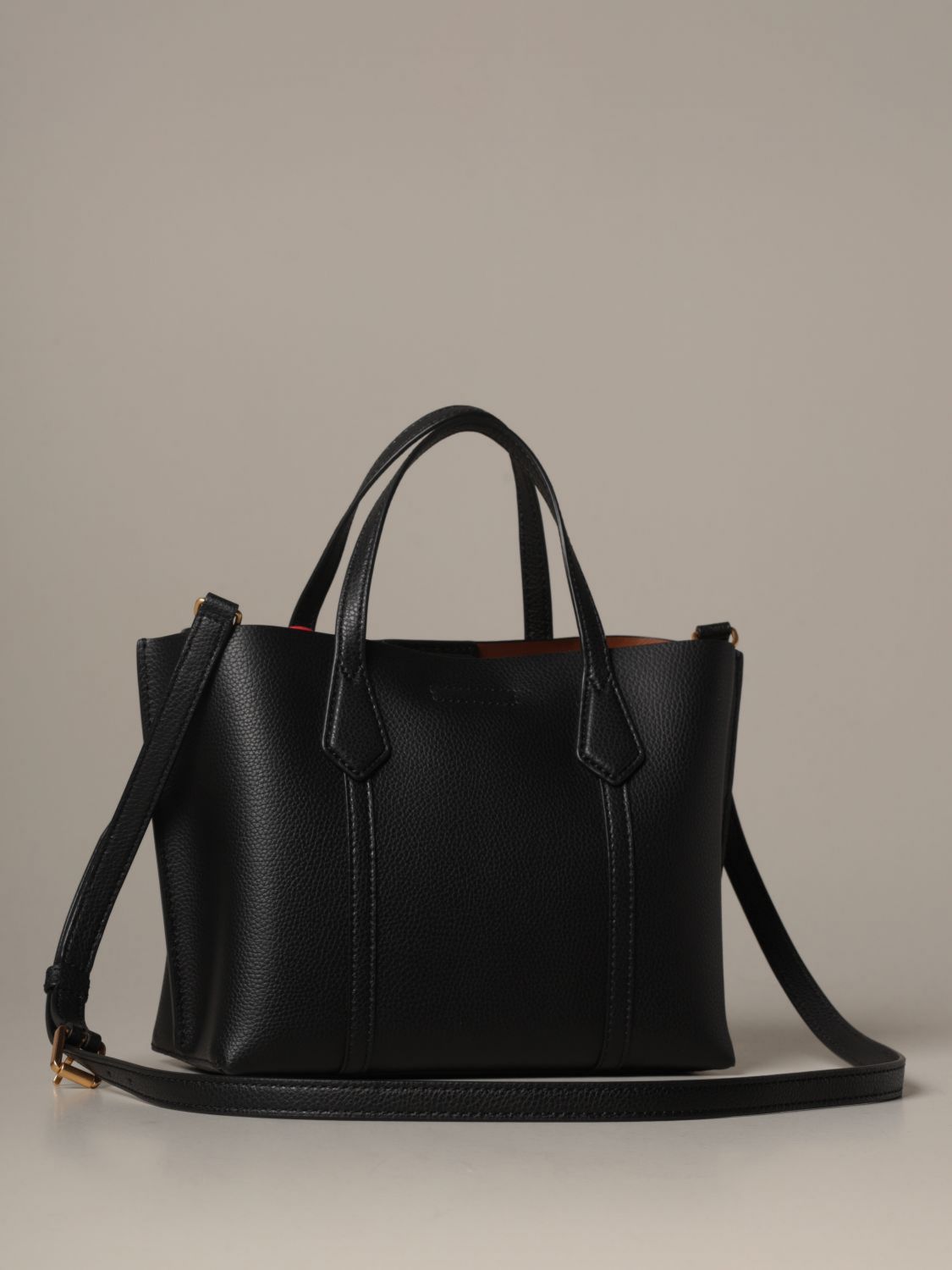 Tory Burch Blake Black Medium Pebbled Leather Shopping Tote Bag Handba –  AUMI 4