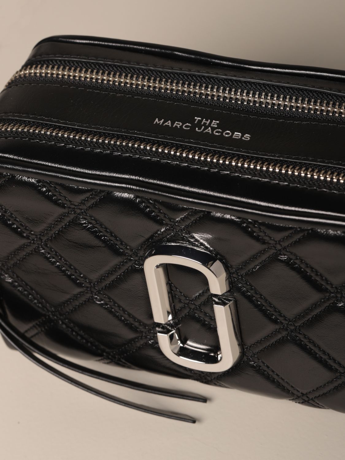 Marc Jacobs Grey & Black 'The Softshot' 21 Bag Marc Jacobs