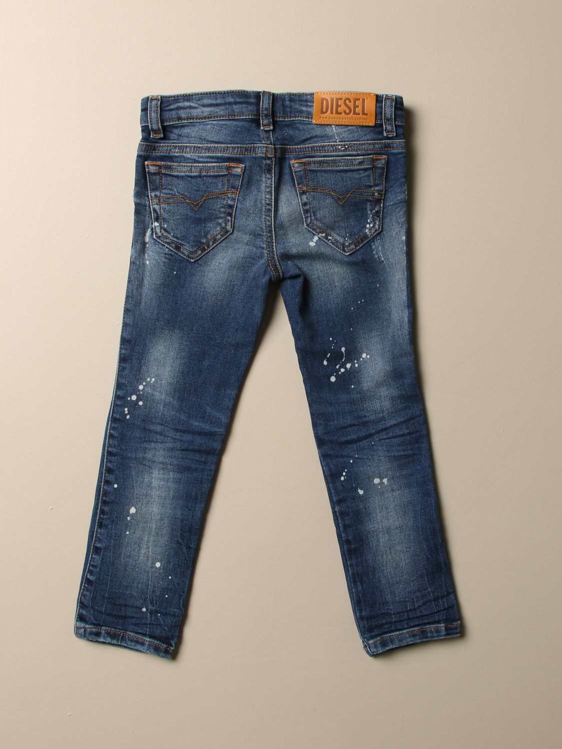 Diesel Jeans In Used Denim With Micro Tears Jeans Diesel Kids Jeans Diesel 00j3s6 Kxb6e Giglio En