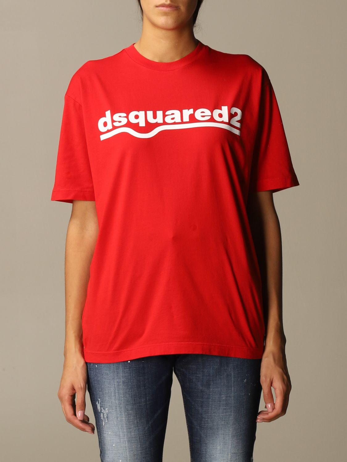 dsquared2 red t shirt