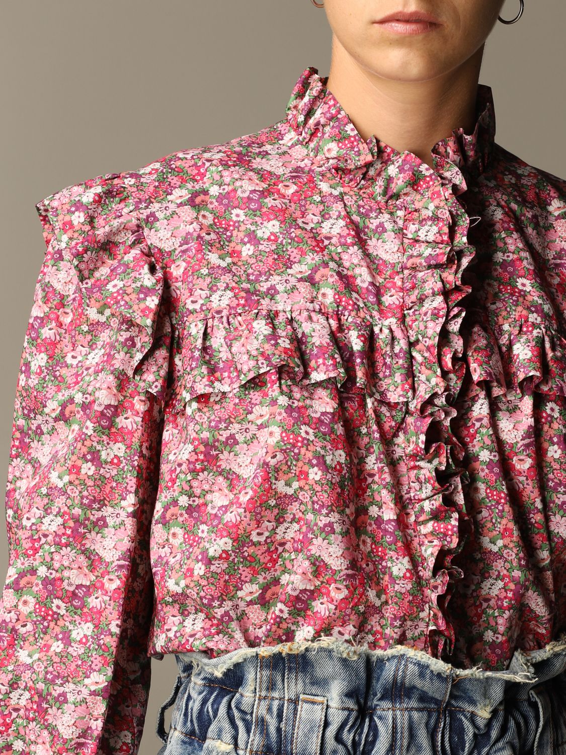 Philosophy Di Lorenzo Serafini shirt with floral pattern