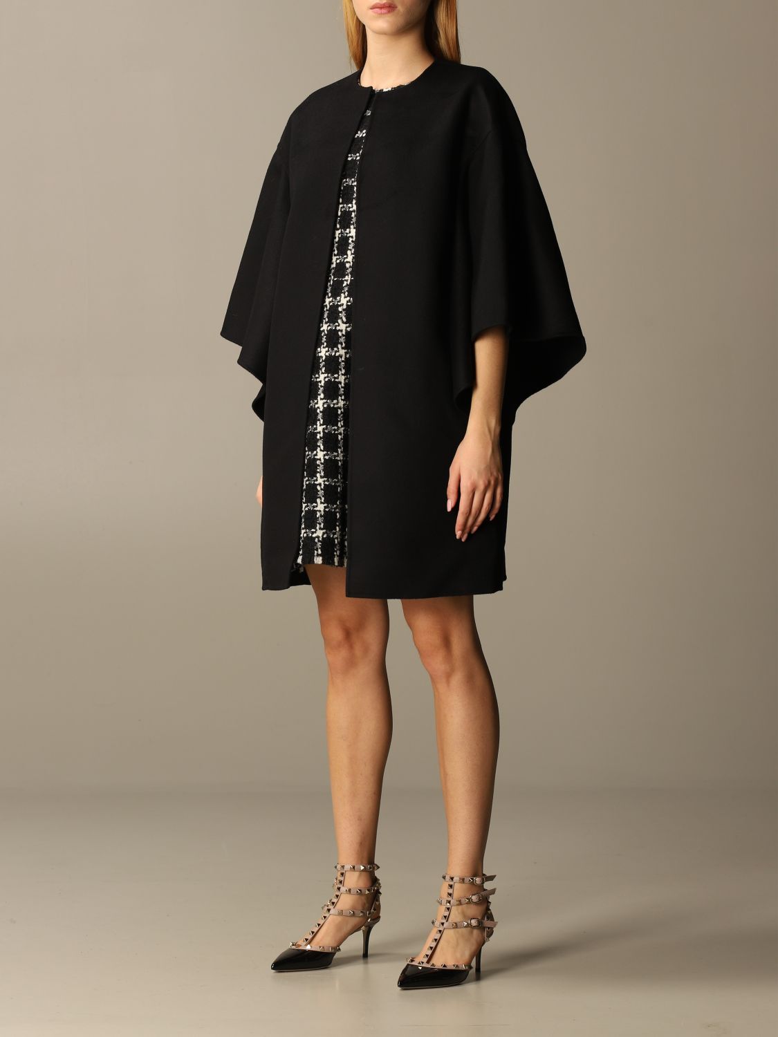 Valentino cape outlet coat