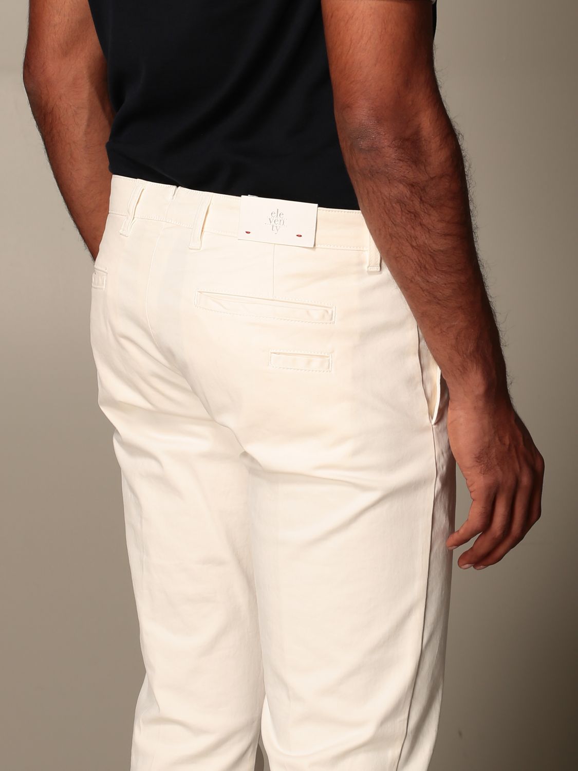 T-shirt Eleventy: Eleventy low waist trousers beige 3