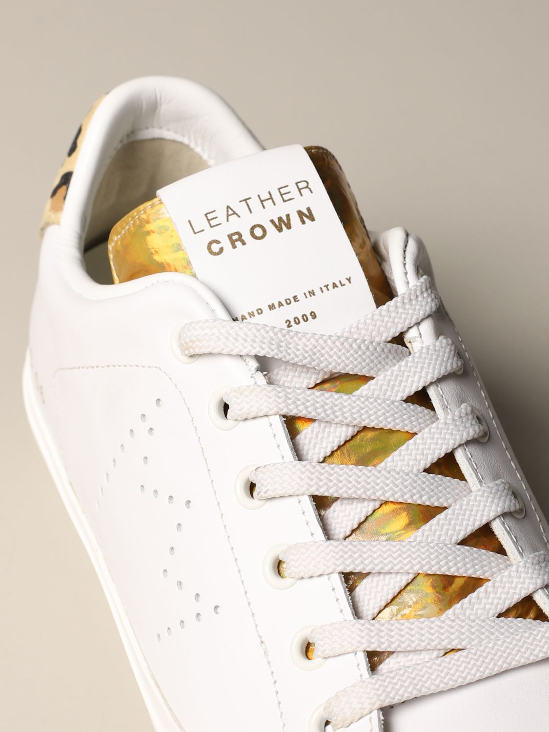 leather crown shoes