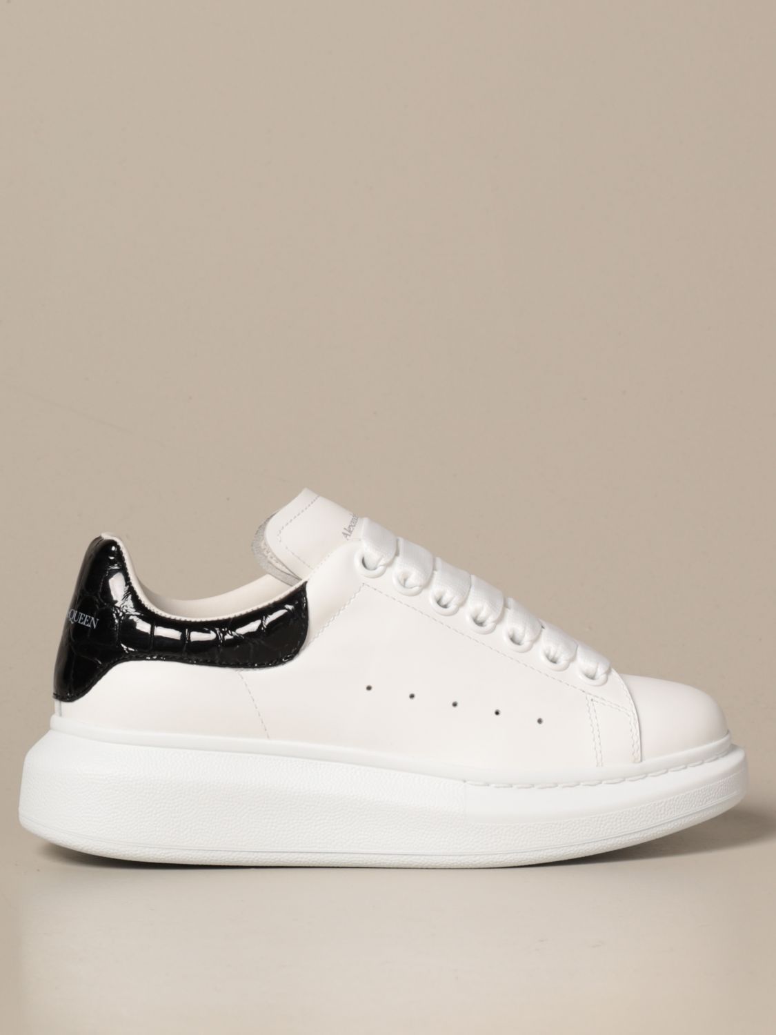 Alexander McQueen sneakers in leather with logo