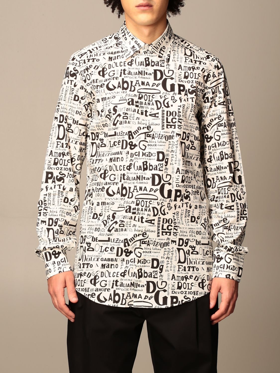 Shirt men Dolce & Gabbana | Shirt Dolce & Gabbana Men Yellow Cream ...