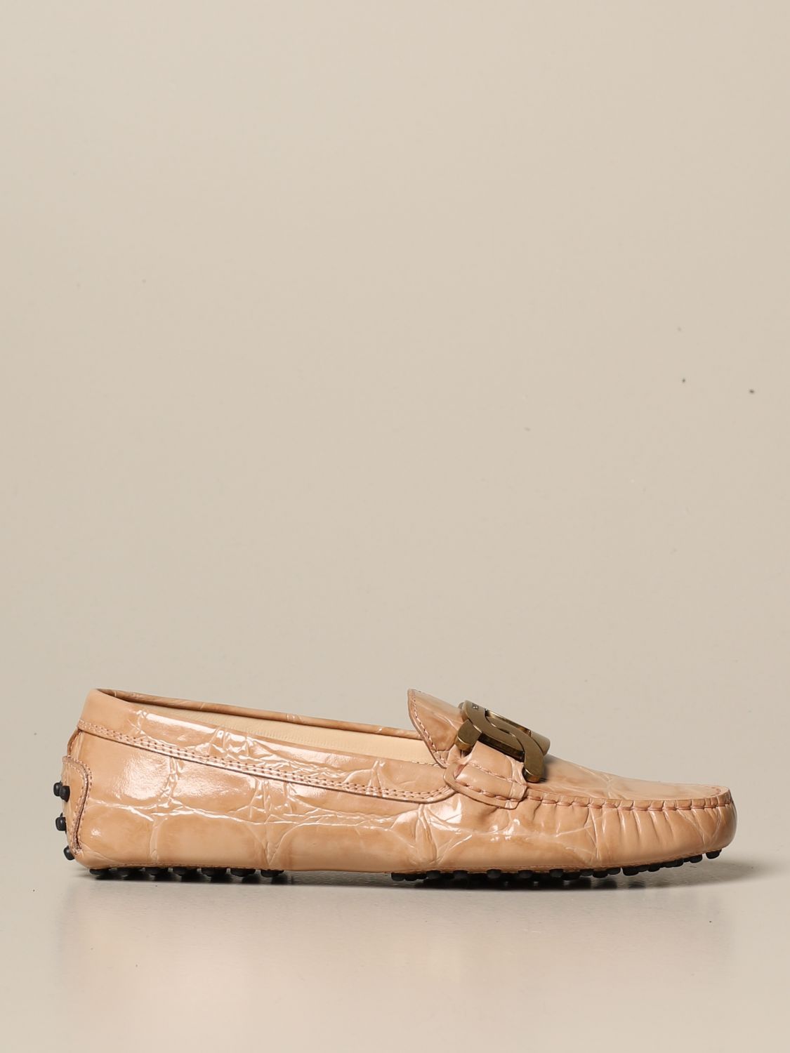crocodile print loafers