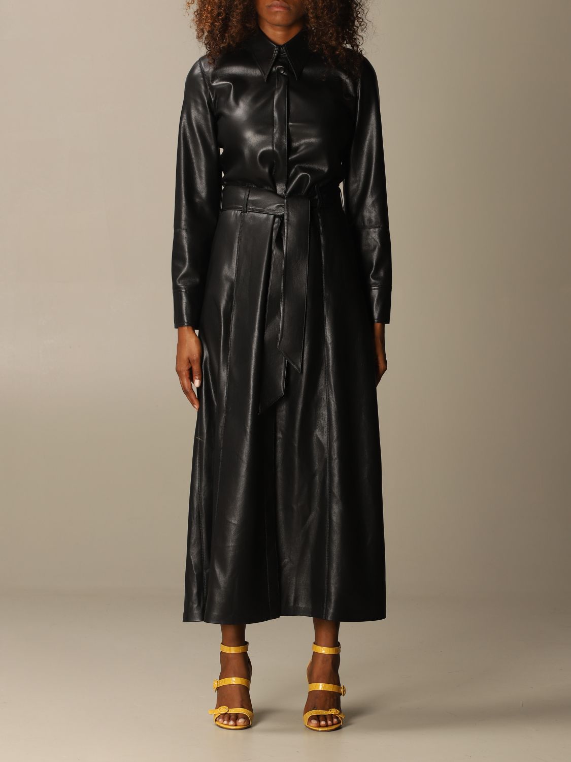 nanushka black dress