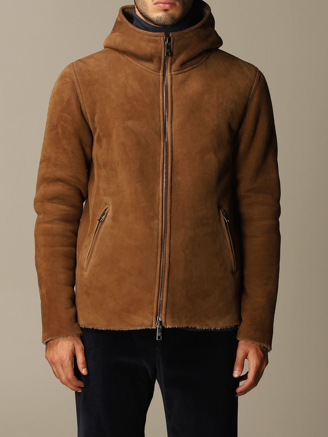 Giorgio Brato jacket with hood and zip