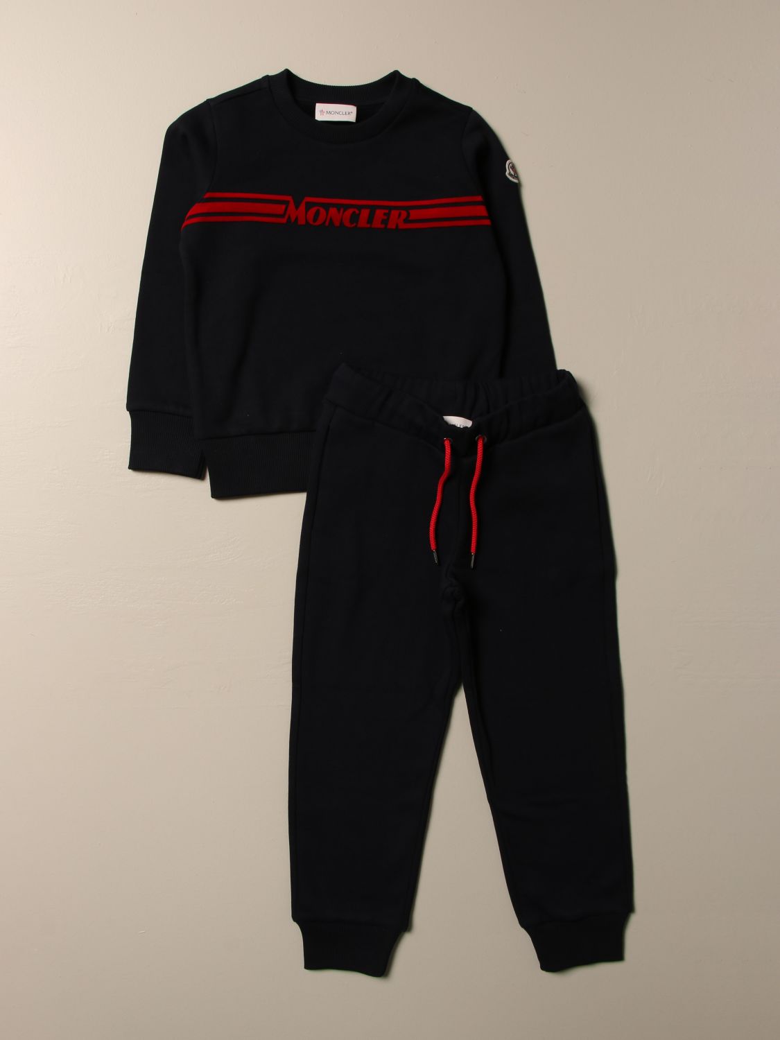 MONCLER: sweatshirt + jogging trousers in cotton | Tracksuit Moncler ...