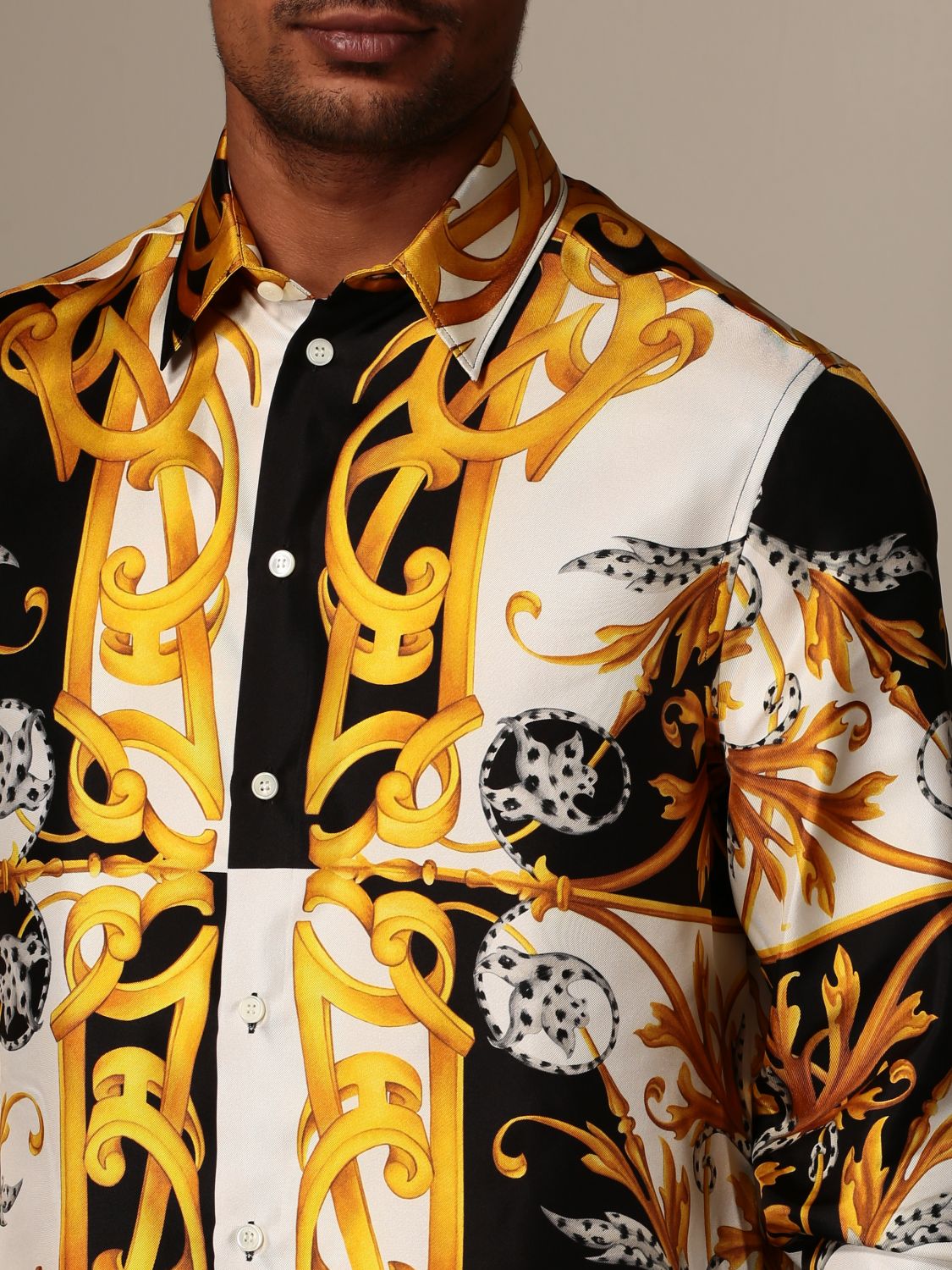 Versace Baroque Shirt In Silk | lupon.gov.ph