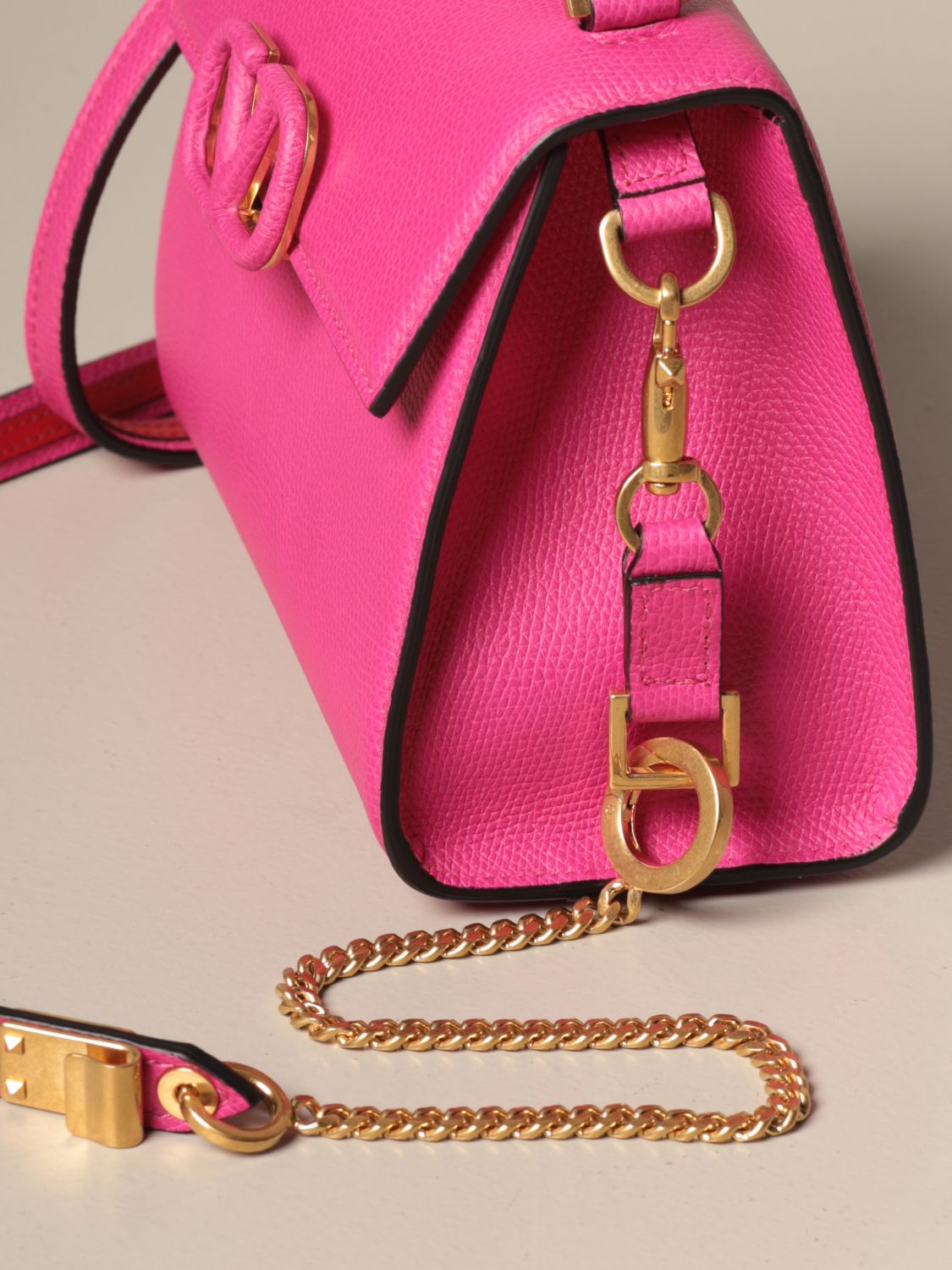 Vsling leather handbag Valentino Garavani Pink in Leather - 21037488