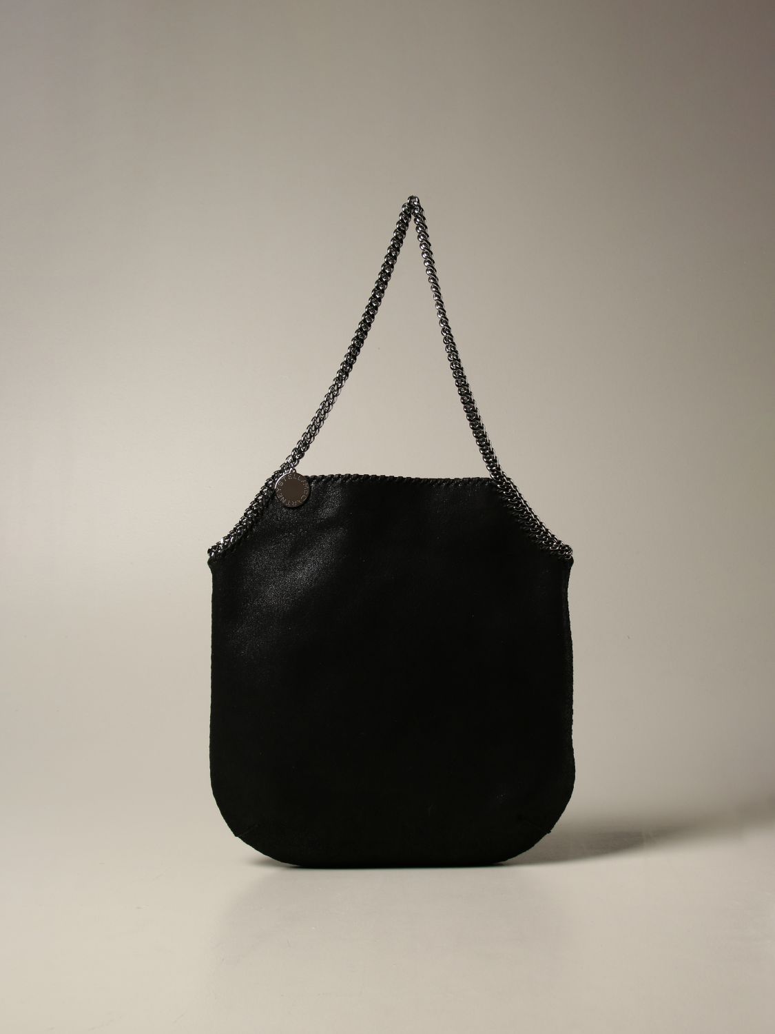 STELLA MCCARTNEY: shoulder bag with chain - Black | STELLA MCCARTNEY ...