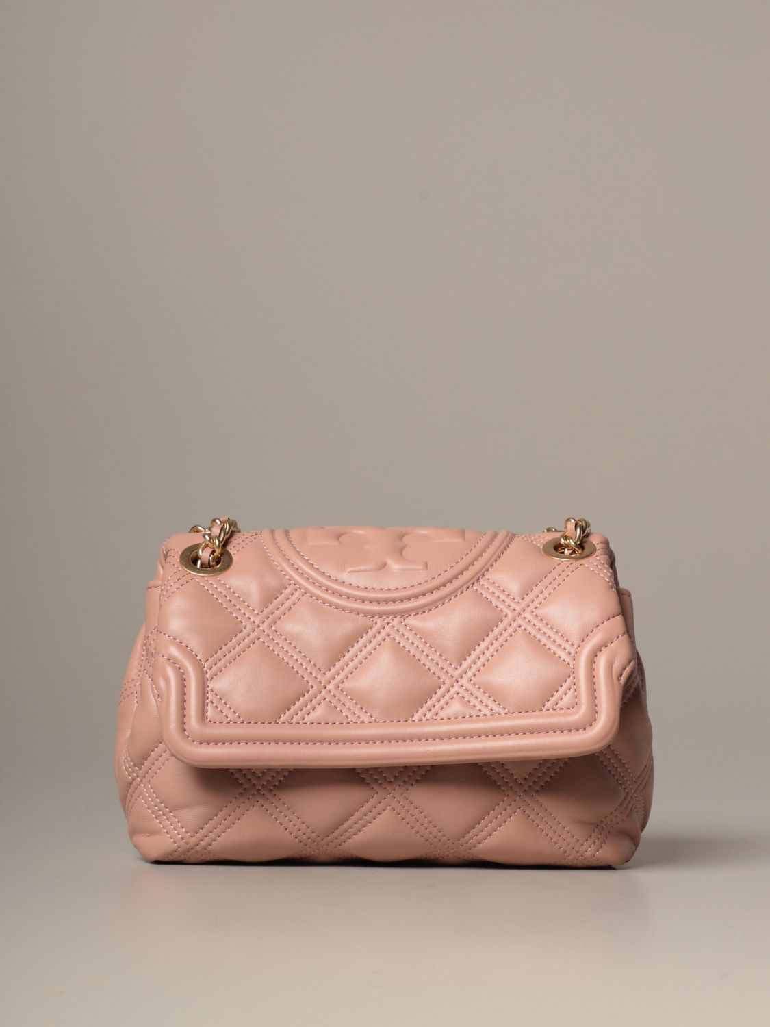 TORY BURCH: Small Fleming bag in quilted leather - Pink | Tory Burch  shoulder bag 58102 online on 