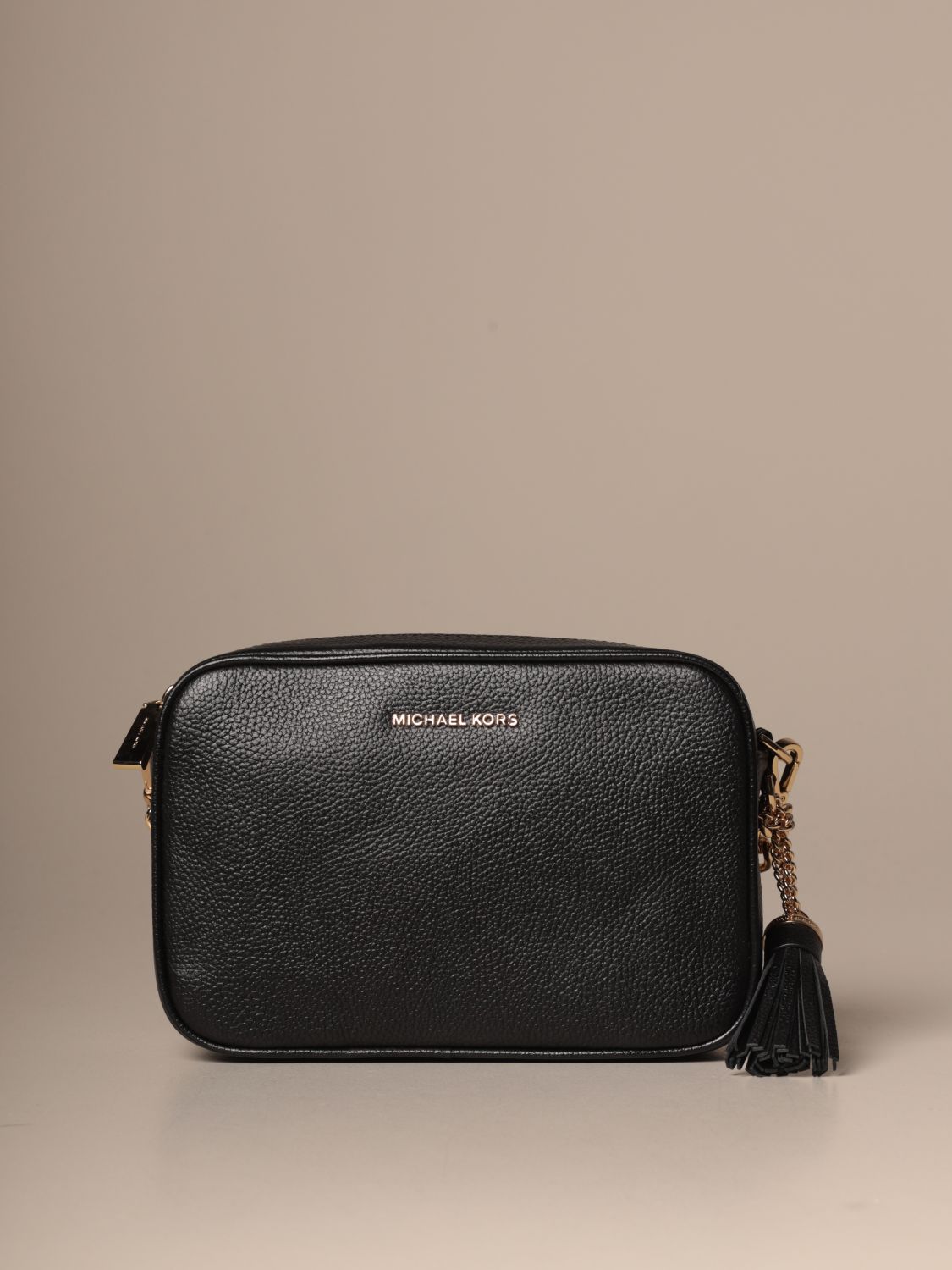 MICHAEL MICHAEL KORS: Ginny leather bag | Crossbody Bags Michael Michael Kors Women Black 