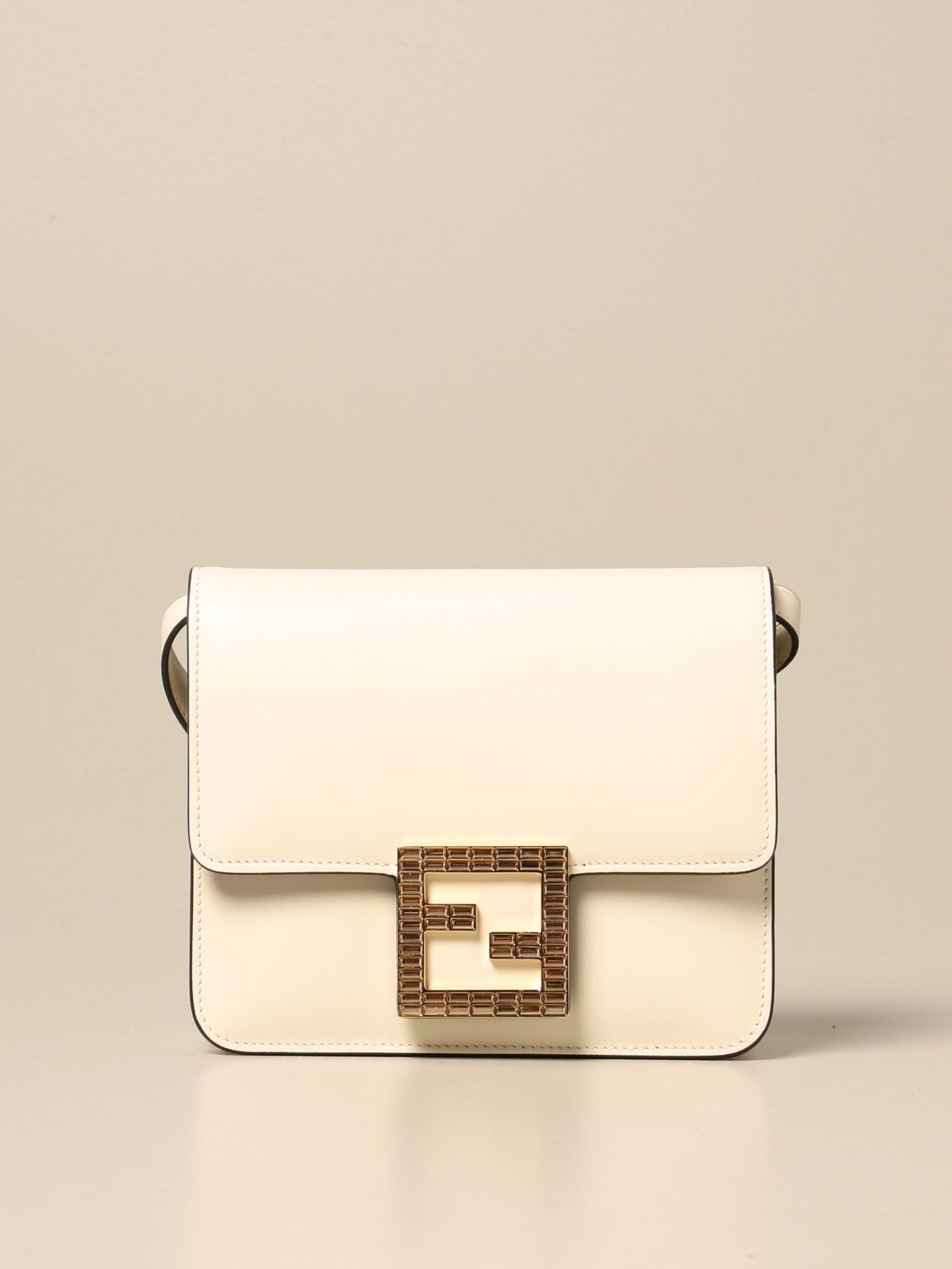 FENDI leather shoulder bag with logo Crossbody Bags Fendi Women