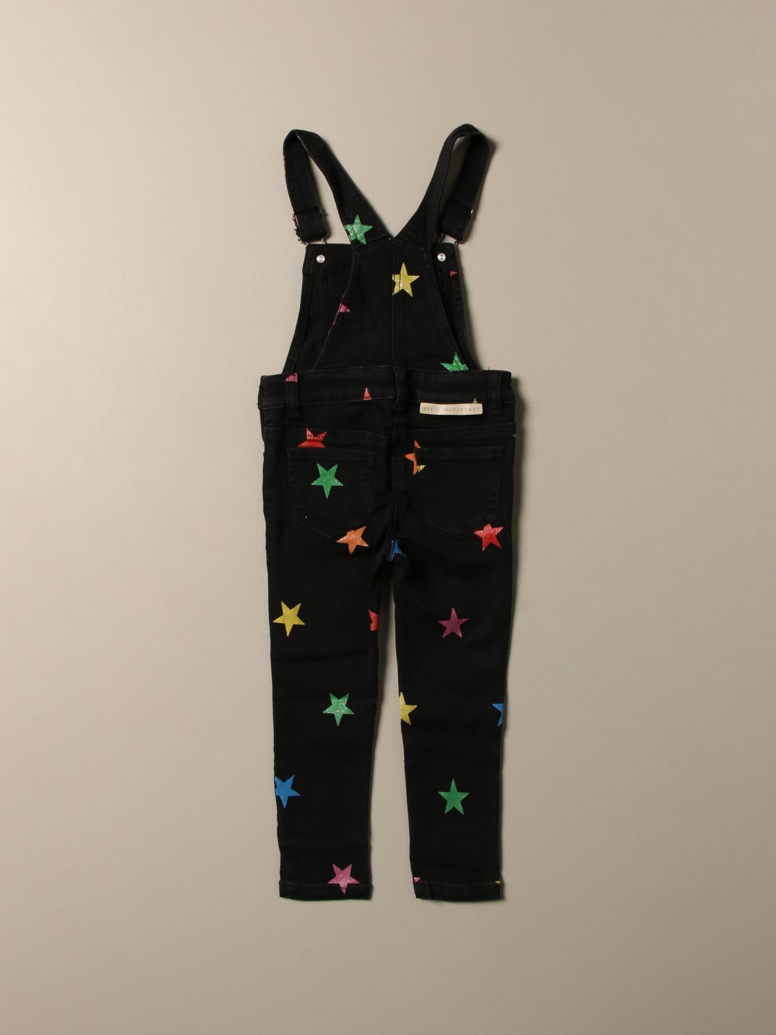 cotton black dungarees