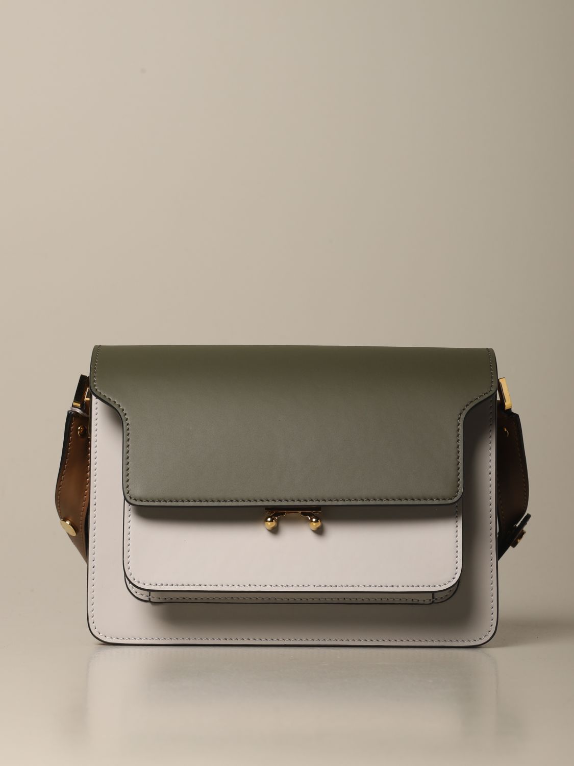 marni leather shoulder bag