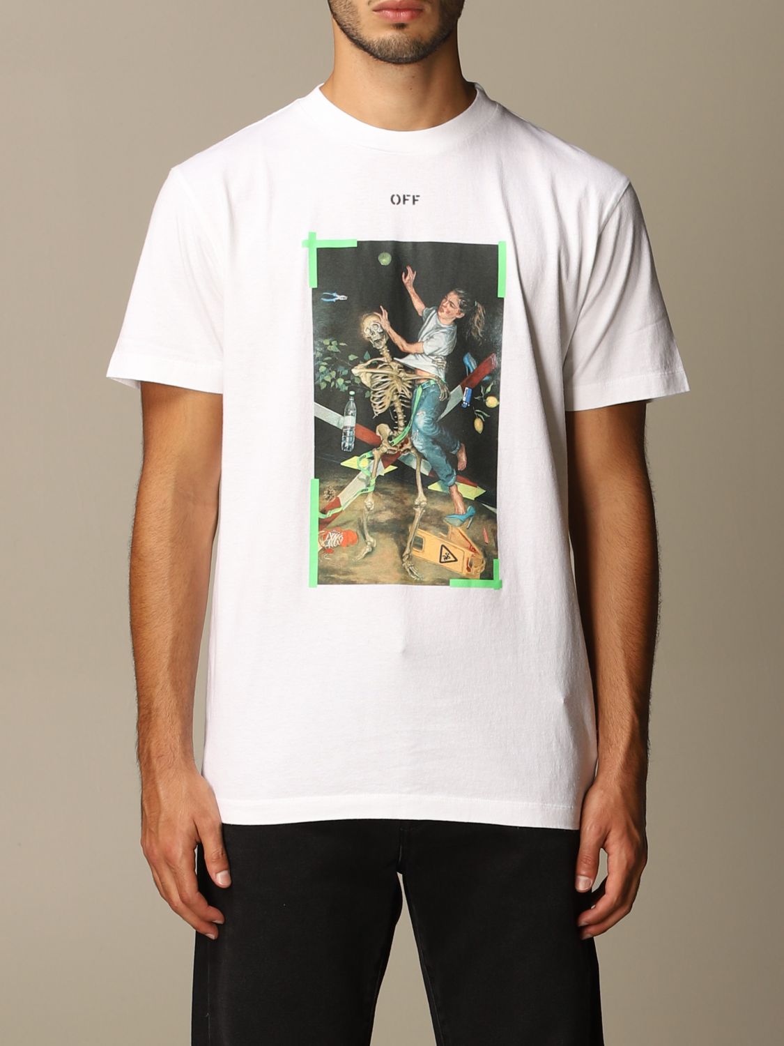 【ほぼ新品】 20SS Off-White 正規品 Tシャツ Painting Pascal Tシャツ/カットソー(半袖/袖なし)