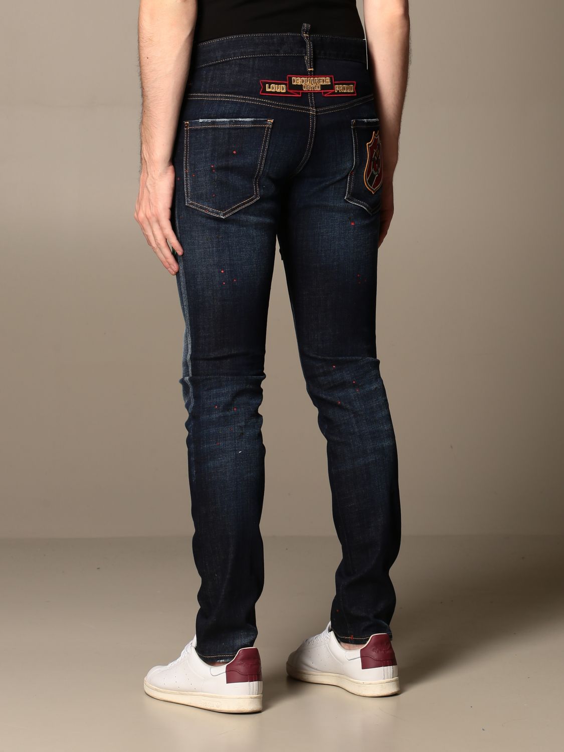 dsquared2 jeans with patches
