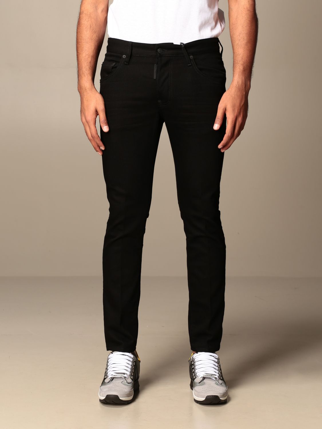 DSQUARED2: jeans for men - Black | Dsquared2 jeans S74LB0780 S30564 ...