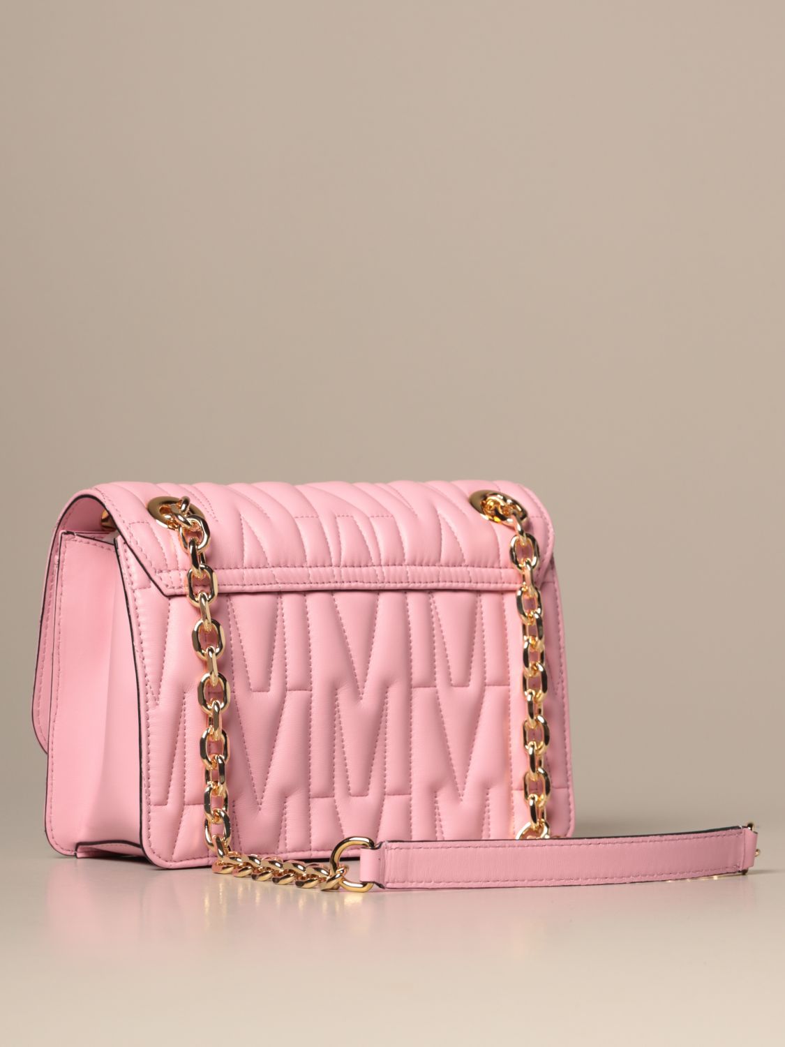 pink moschino changing bag