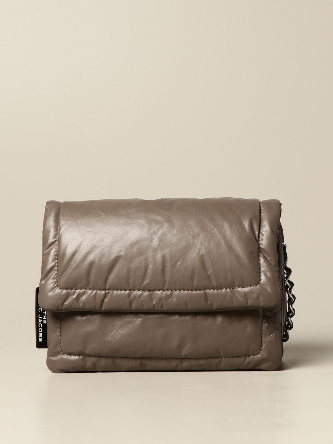 MARC JACOBS: The Pillow bag in ultralight leather - Brown  Marc Jacobs  crossbody bags M0015416 online at