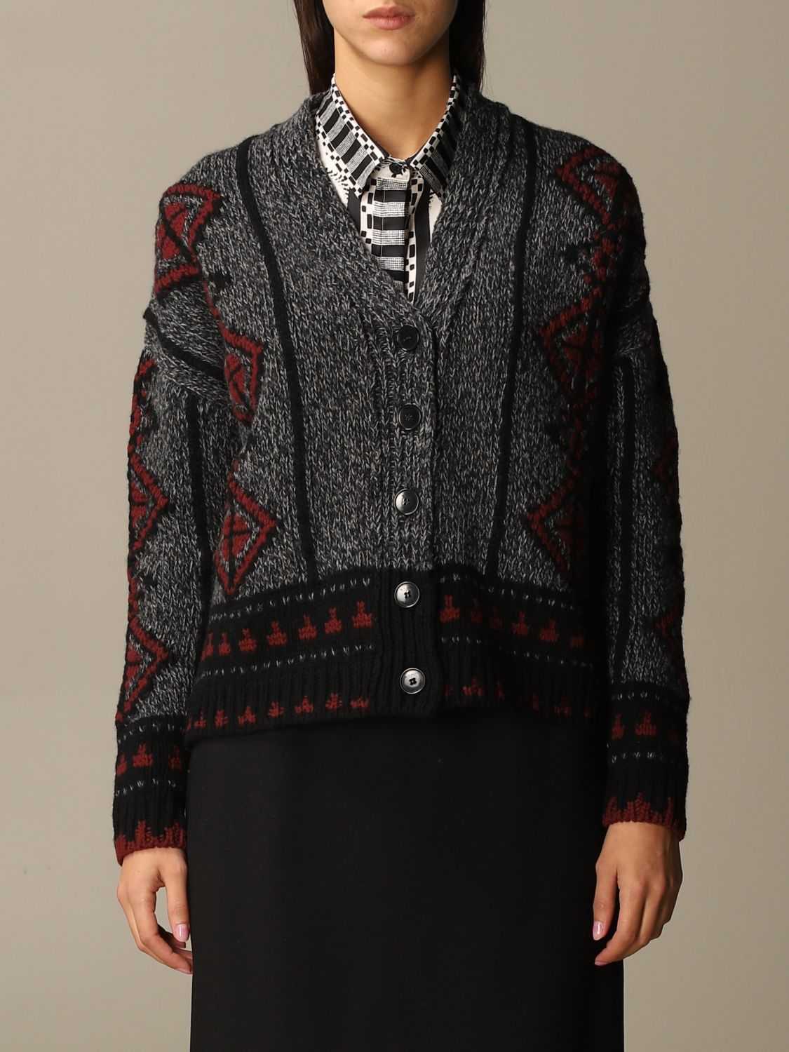 Pullover Damen Etro Strickjacke Etro Damen Grau Strickjacke Etro 9154 Giglio De