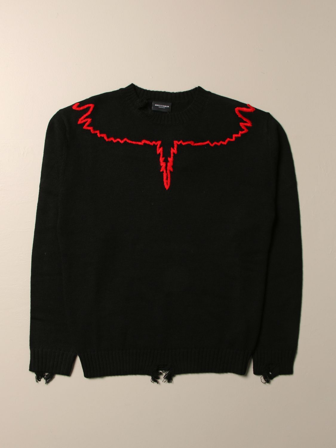 skelet himmel bandage Marcelo Burlon Outlet: pullover in wool blend with sewn wings | Sweater Marcelo  Burlon Kids Black | Sweater Marcelo Burlon 5007 7070 GIGLIO.COM