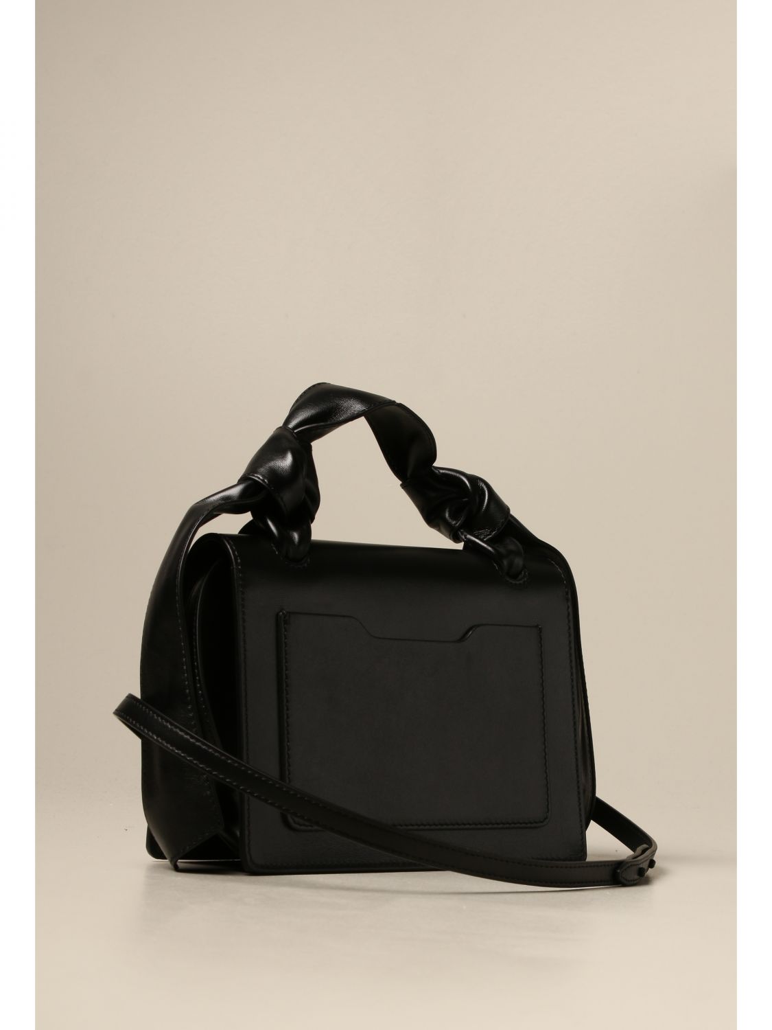 OFF-WHITE 1.4 Jitney Holes Bag Black in Leather with Black-tone - US